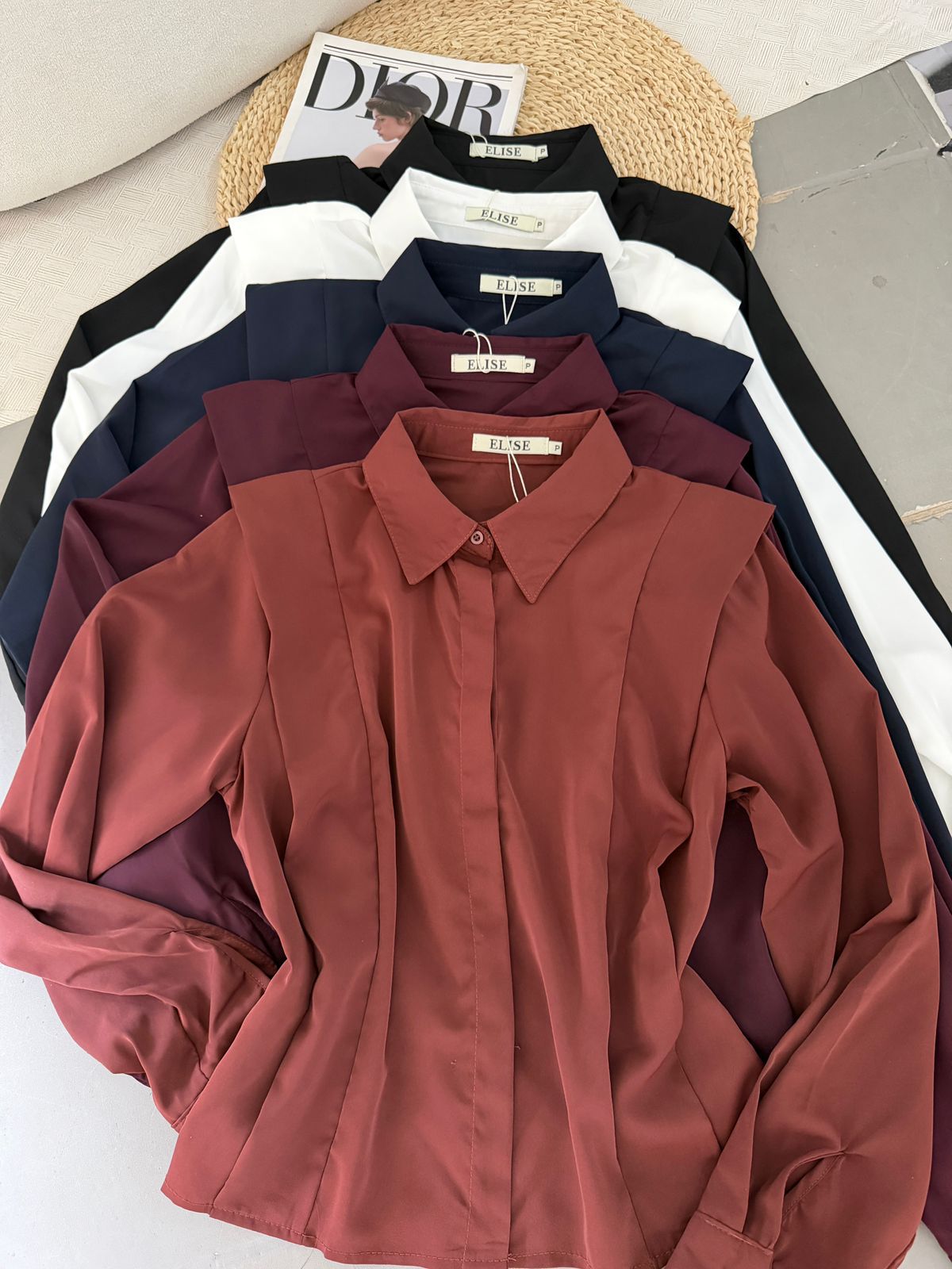 Camisa Social Feminina Cetim - Imagem 3
